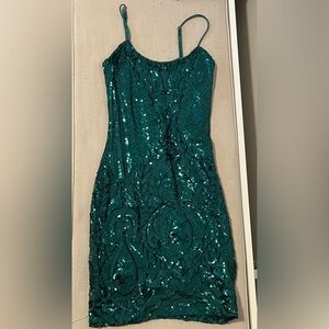 Lucy In the Sky Emerald Green Bodycon Dress